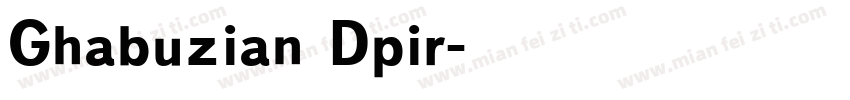 Ghabuzian Dpir字体转换